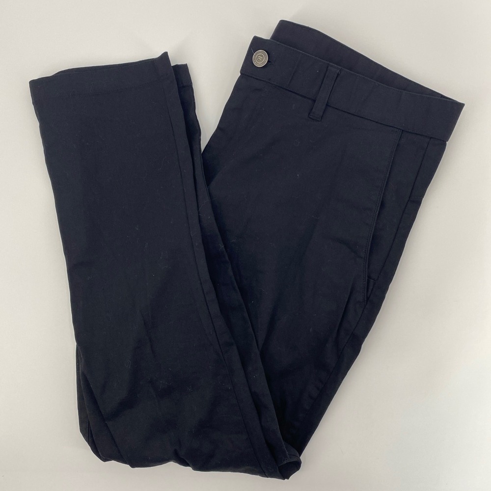 Fabletics High Side Chino Pant Mens Fits 34x26 Black Stretch Tech Commuter